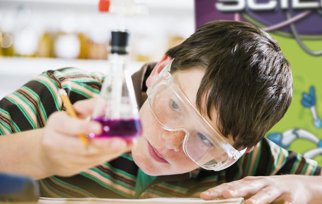 Student in Science Class